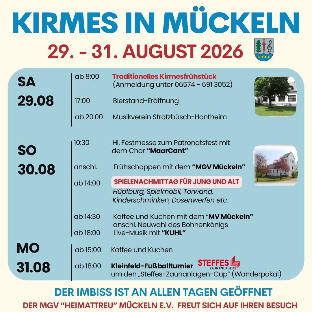 Festprogramm Kirmes
