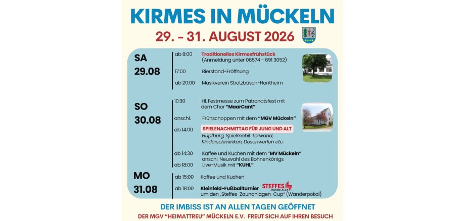 Festprogramm Kirmes