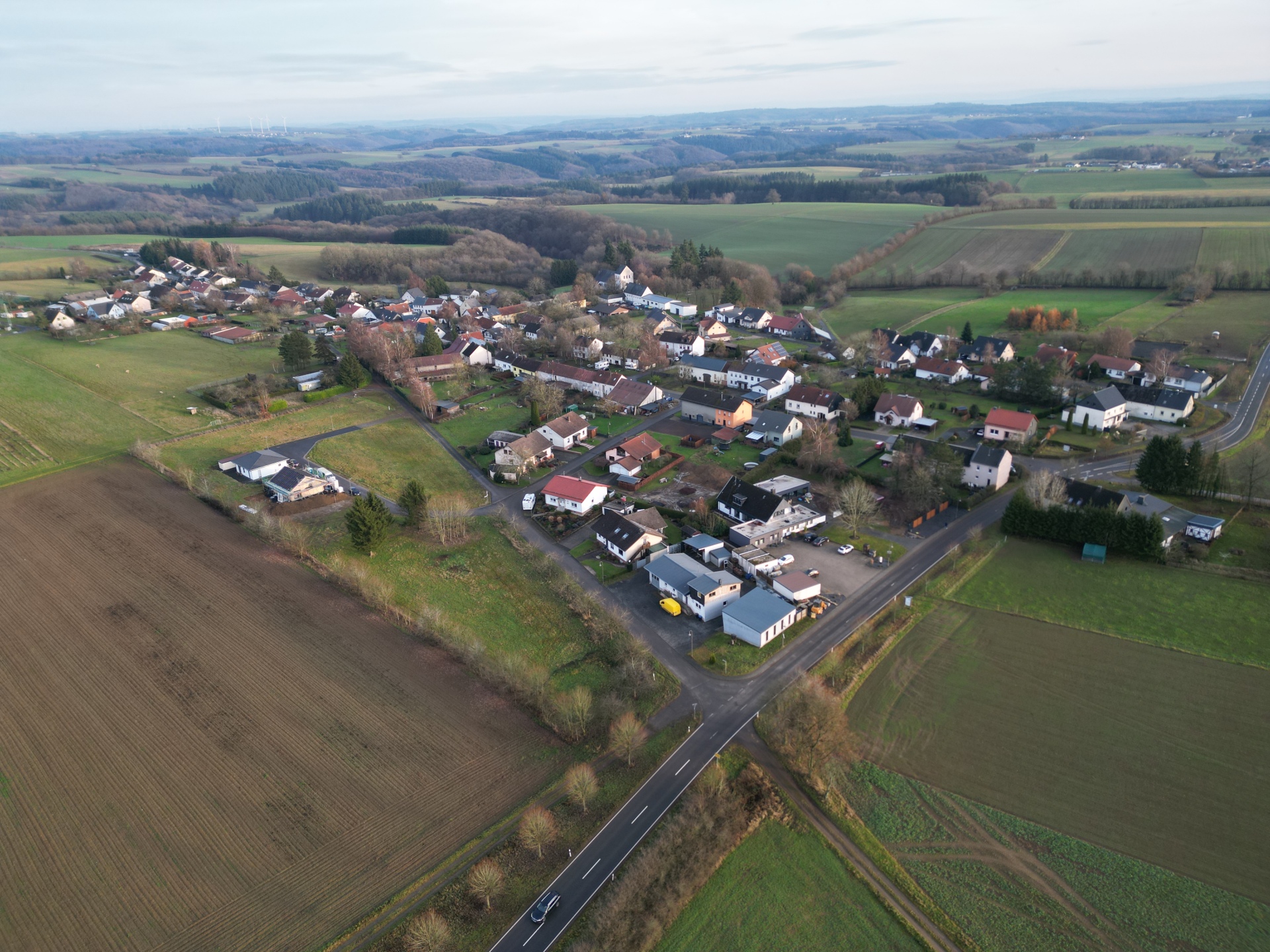 Hier sehen Sie ein Bild von Mückeln aus der Luft